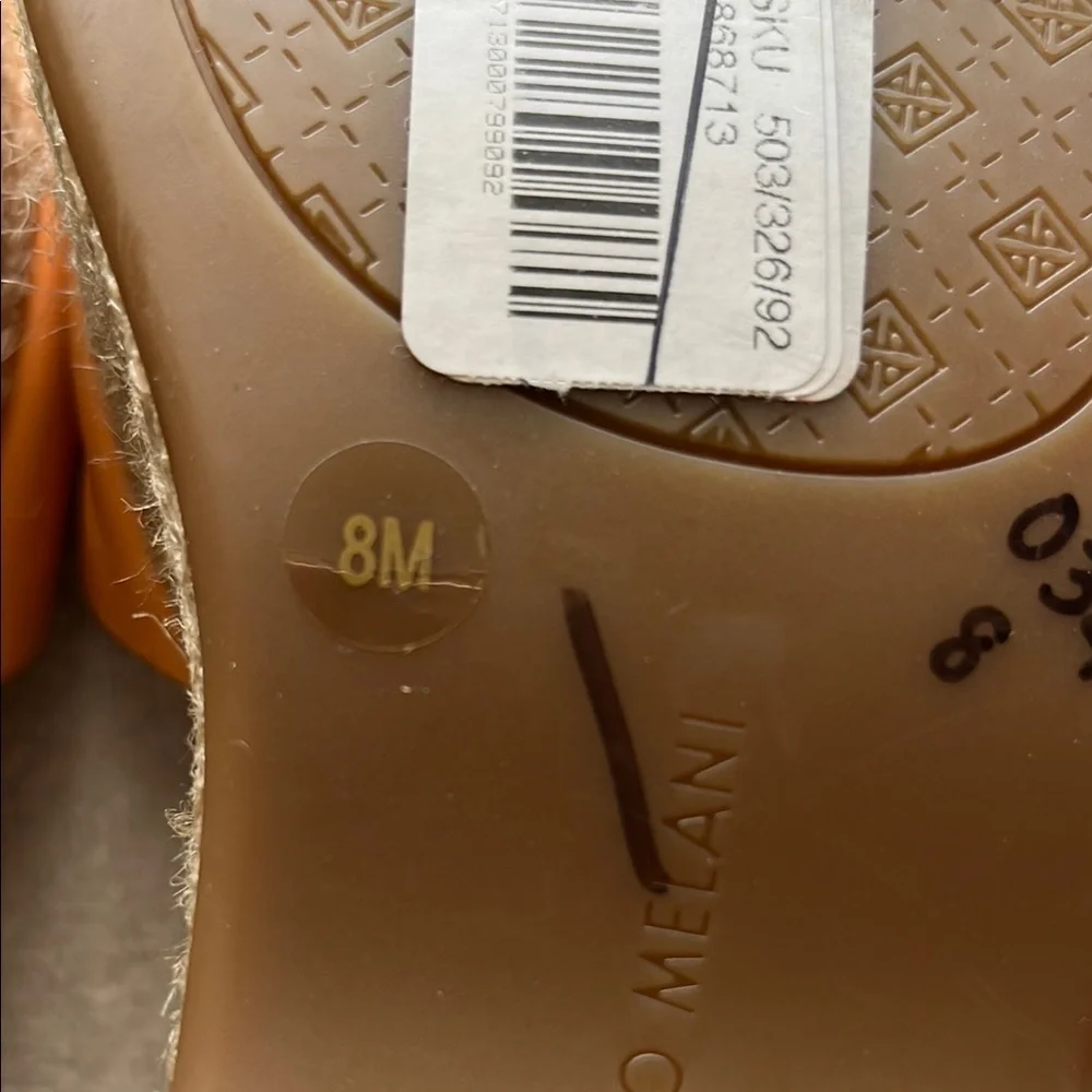 ANTONIO MELANI Orange Espadrille Shoes